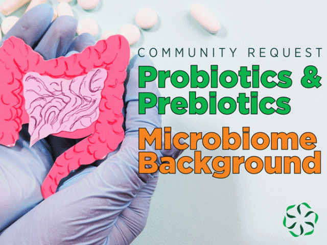 Probiotics & Prebiotics – Microbiome Background