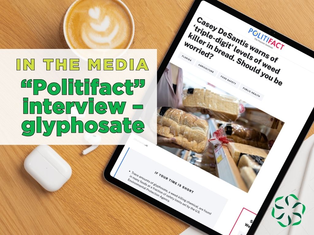 in the media - politifact interview glyphosate